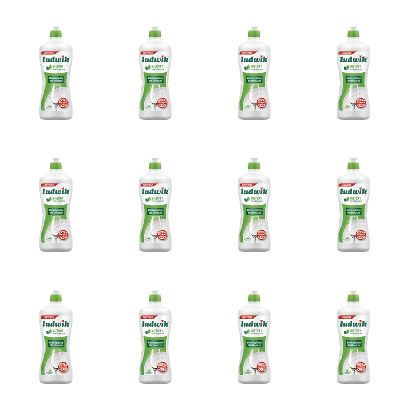 Ludwik płyn do mycia naczyń 900g - miętowy X12